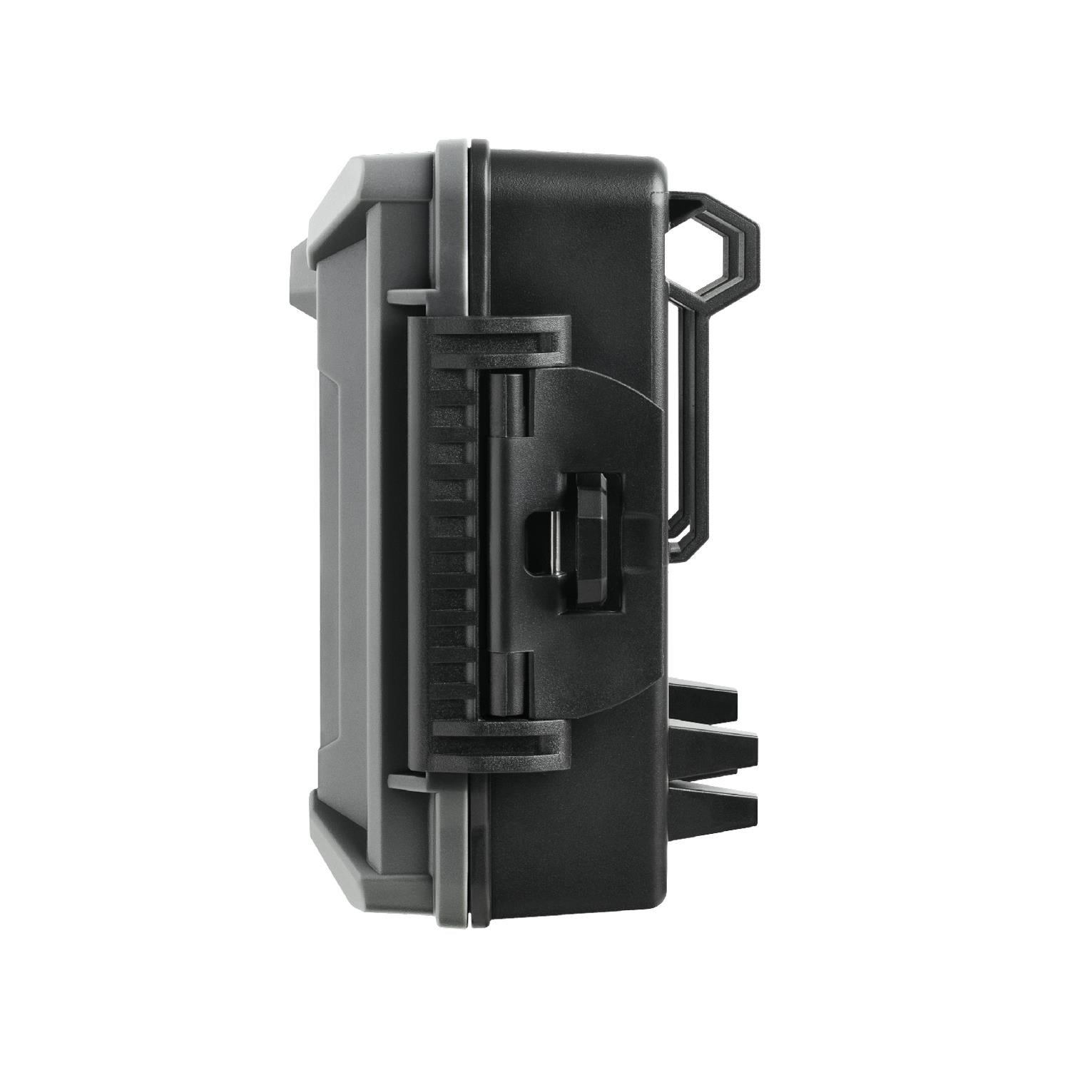 TJACKS accessories for Spypoint FORCE 24 digital trail camera, close-up of camera lens and external components.