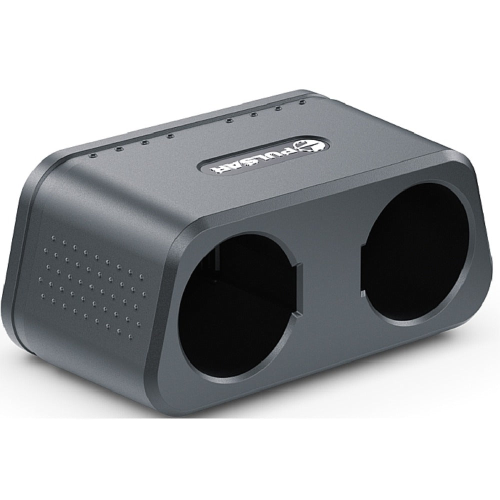 TJACKS PULSAR APS5 battery charger shown with digital display and charging ports for efficient power charging.
