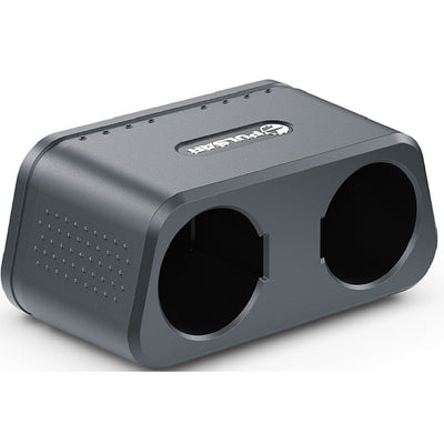 TJACKS PULSAR APS5 battery charger shown with digital display and charging ports for efficient power charging.