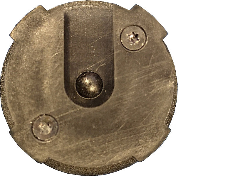 TJACKS PULSAR APS5 battery lock showing the black lock mechanism with keyhole and branding details.