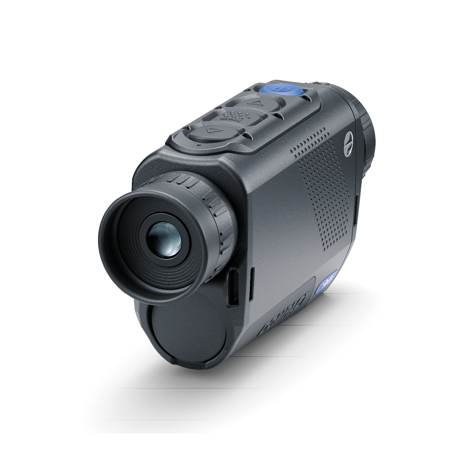 Pulsar Axion Compact XQ30 PRO thermal monocular by TJACKS showing compact design and lens in a natural outdoor setting
