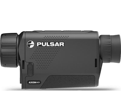 Thermal monocular Pulsar Axion Key XM30 by TJACKS with night vision and compact design, suitable for outdoor thermal imaging.