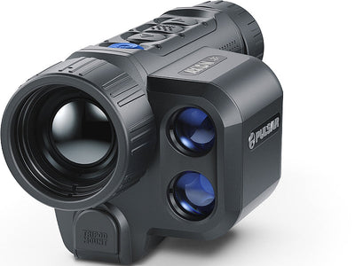 TJACKS Pulsar Axion LRF XQ38 thermal monocular with compact design and high-resolution thermal imaging for outdoor use.
