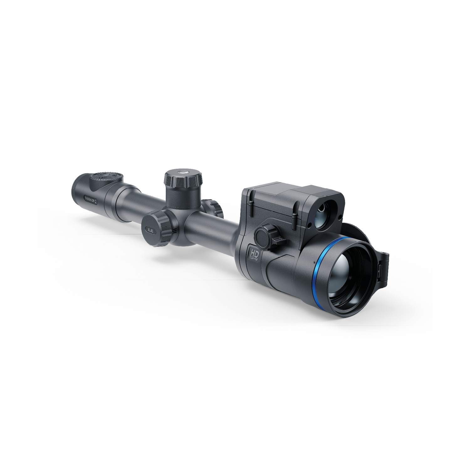 Pulsar Thermion 2 LRF XL50 thermal rifle scope with adjustable eyepiece and digital display for hunting and outdoor use