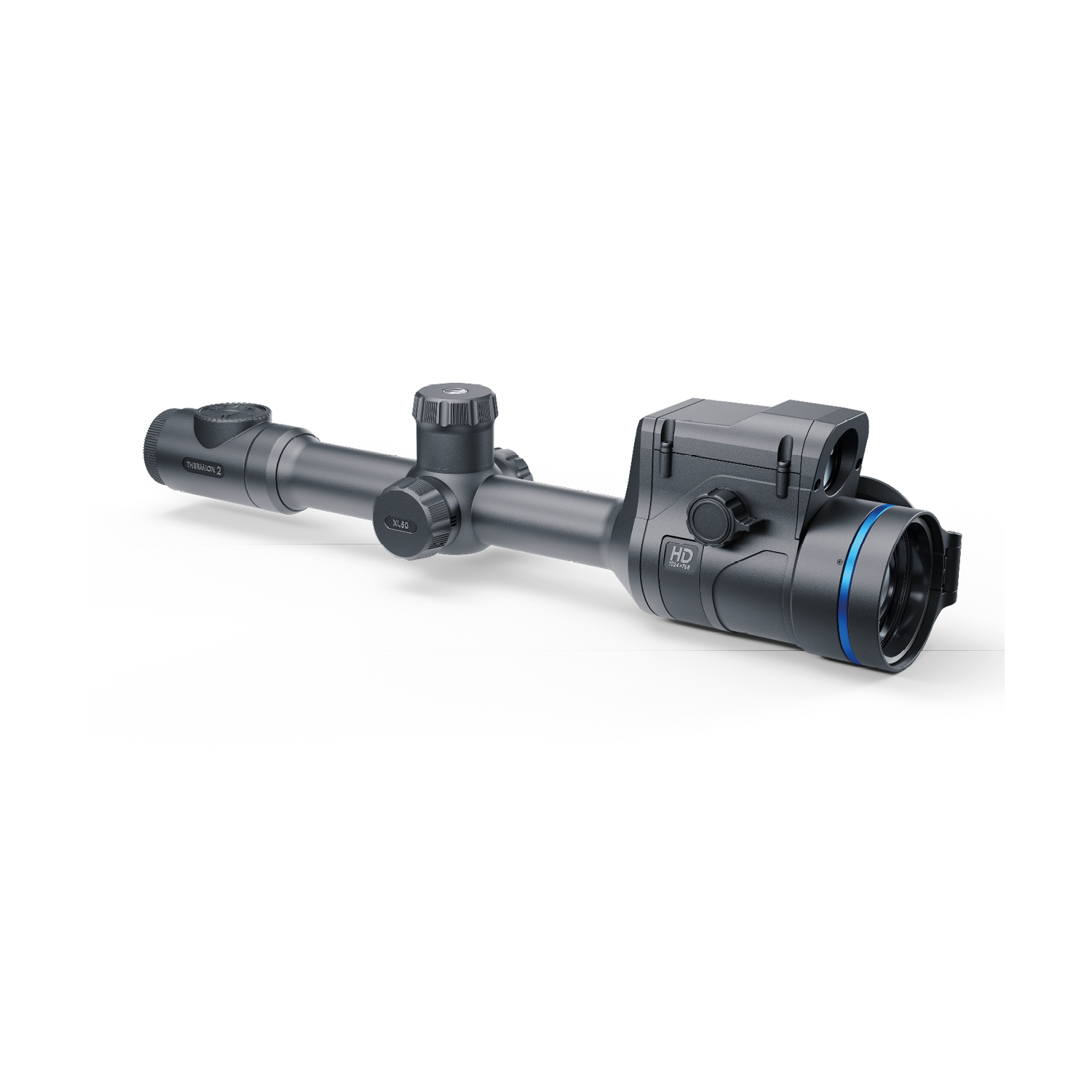 Thermion 2 LRF XL50 thermal rifle scope by Pulsar, featuring advanced thermal imaging and laser rangefinder for hunting and shooting.