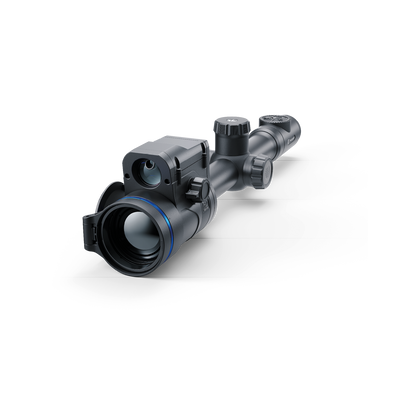 TJACKS Pulsar Thermion 2 LRF XL50 thermal rifle scope with high-resolution thermal imaging and laser rangefinder.