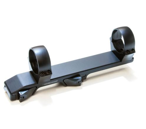 Innomount 1-piece quick release mount by TJACKS for Blaser rifles, attaches to 30mm scope rings for secure firearm accessory mounting.