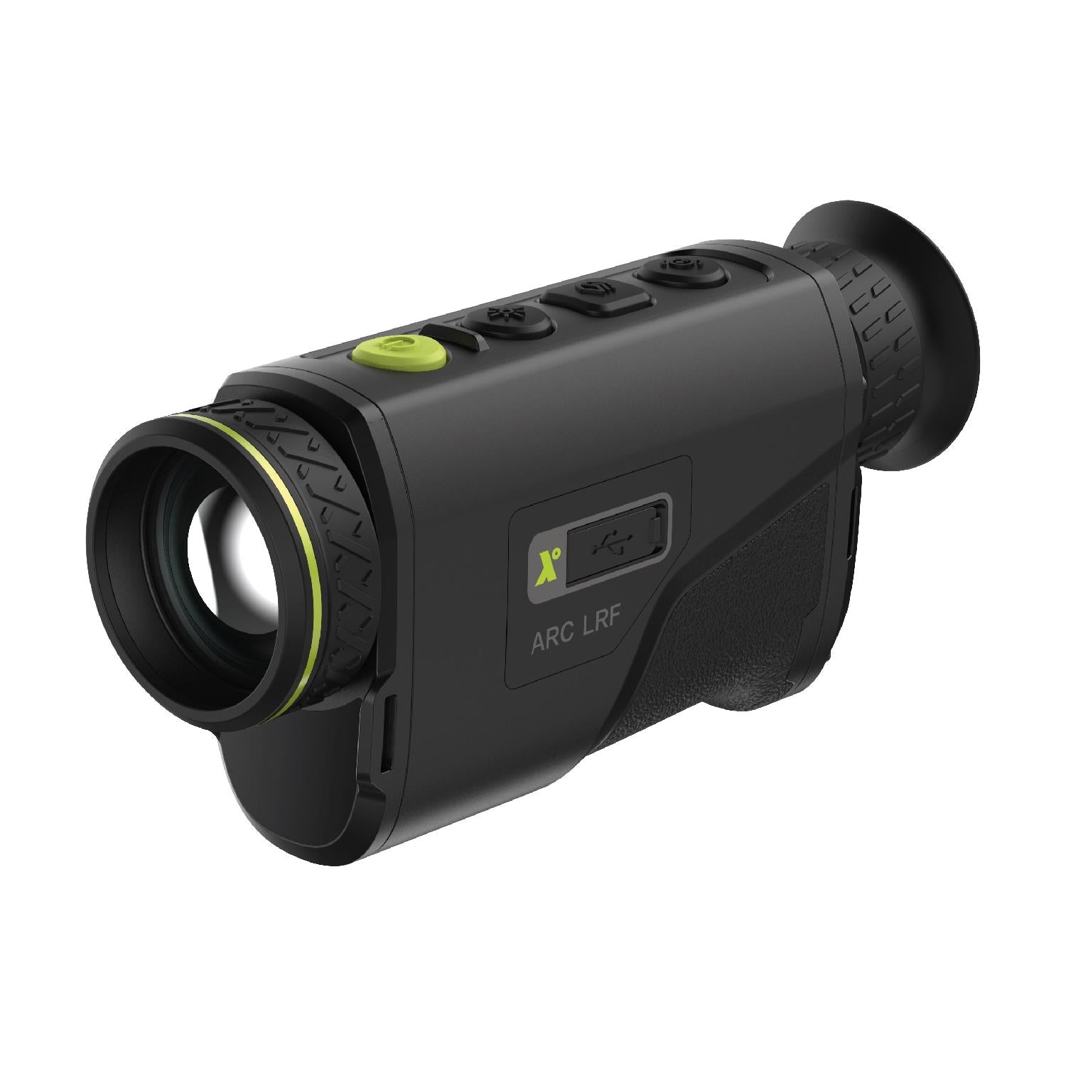 TJACKS Pixfra Arc A635 LRF thermal monocular with 640 sensor, built-in rangefinder, and lightweight design for night vision.