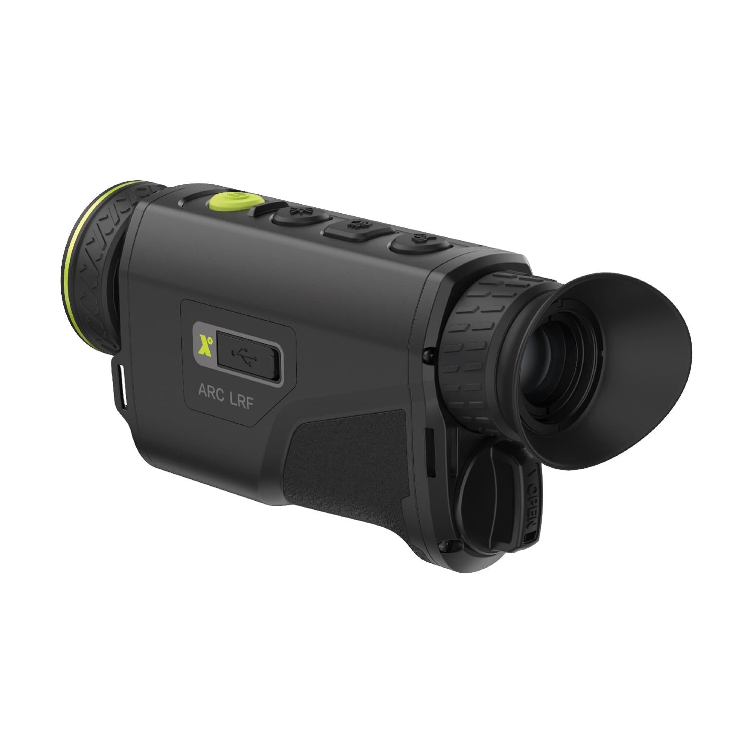 TJACKS Pixfra Arc A635 LRF thermal monocular with 640 sensor, built-in rangefinder, lightweight design for night vision and hunting.