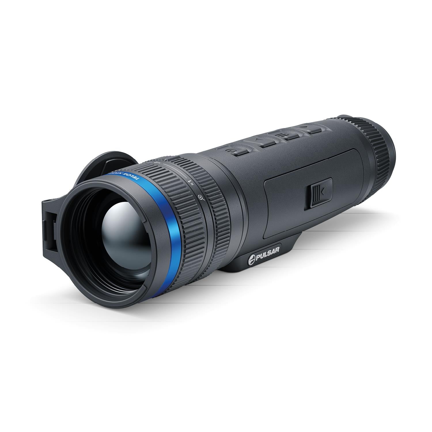 TJACKS Pulsar Telos XP50 thermal monocular with 640x480 sensor, 1800m detection, built-in recorder for night vision and outdoor use.