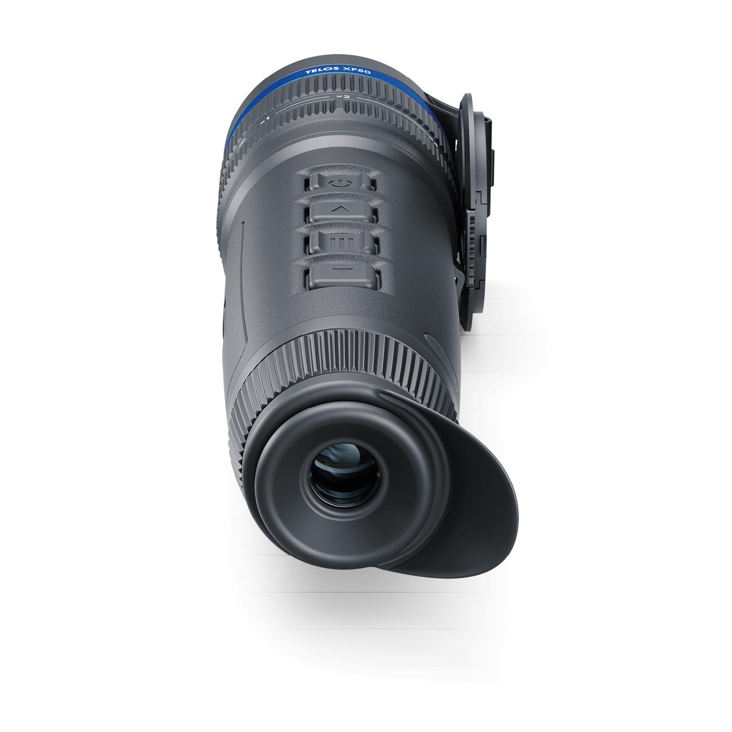 TJACKS Pulsar Telos XP50 thermal monocular with 640x480 sensor, 1800m detection, and built-in recorder for night vision.
