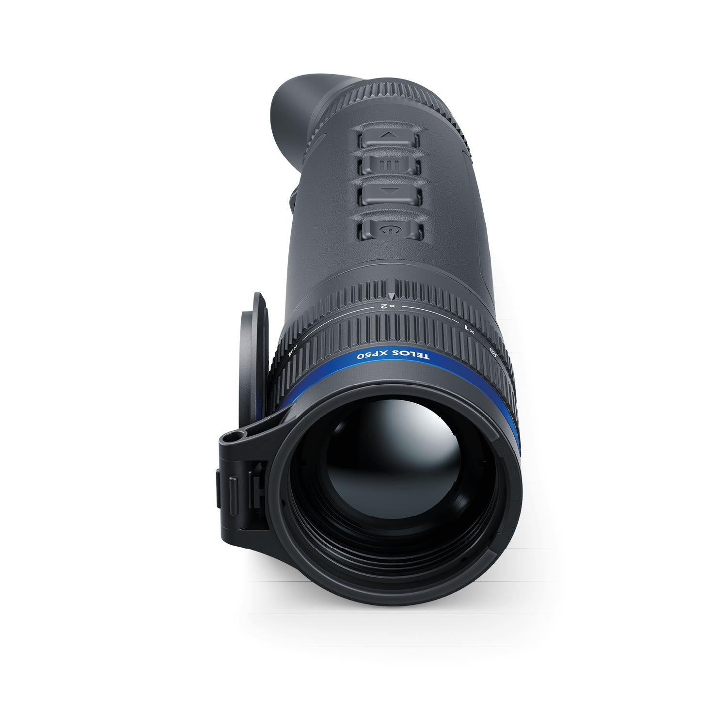 TJACKS Pulsar Telos XP50 thermal monocular with 640x480 sensor, 1800m detection, and built-in recorder for night vision scopes.
