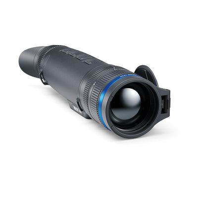 TJACKS Pulsar Telos XP50 thermal monocular with 640x480 sensor, 1800m detection, and built-in recorder for night vision.