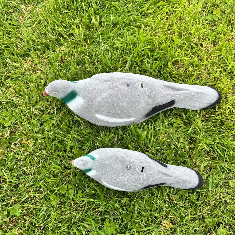 Extra Large WINDY Magnum Flocked Pigeon Decoy Shell for hunting, realistic bird decoy with flocked finish.