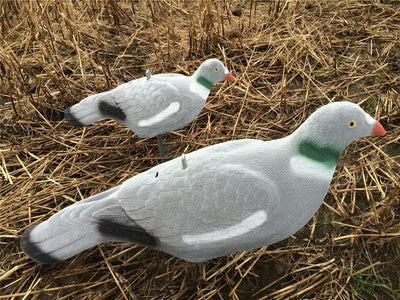 Extra large WINDY Magnum Flocked Pigeon Decoy Shell for hunting, featuring realistic flocked surface and durable design.