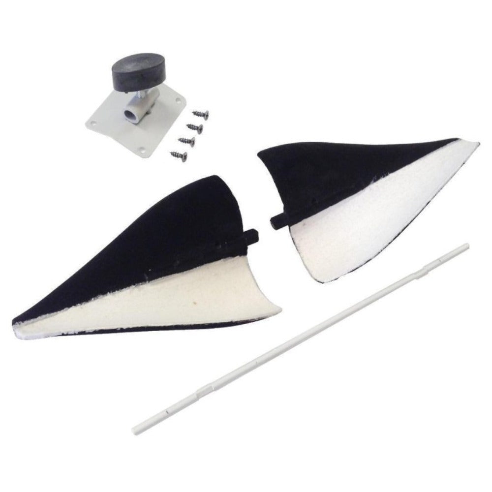 WINDY Magpie Decoy Upgrade Kit with spinning wings for full-body bird decoys, enhancing realism and movement in hunting setups.