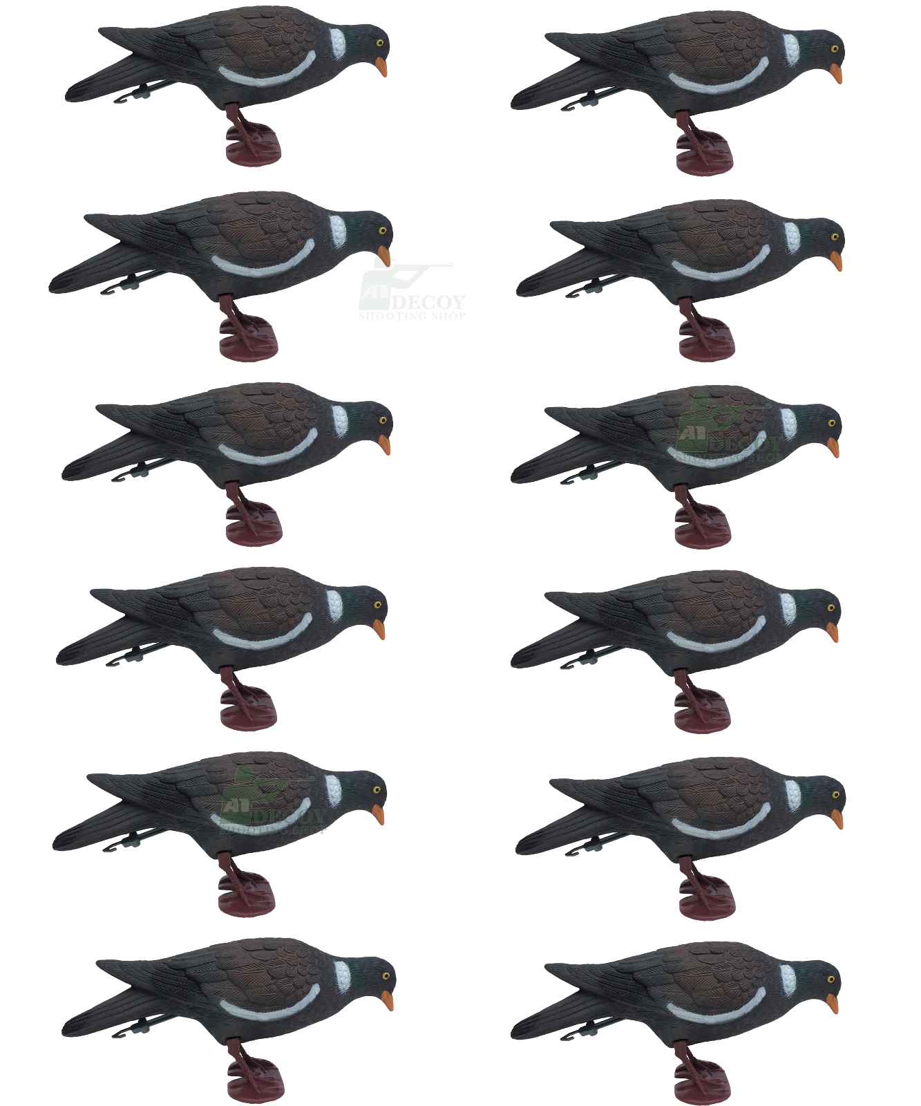 Full-bodied plastic pigeon decoy by WINDY, realistic bird design for hunting or bird control, shown in detailed close-up.