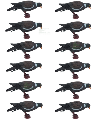 Full-bodied plastic pigeon decoy by WINDY, realistic bird design for hunting or bird control, shown in detailed close-up.