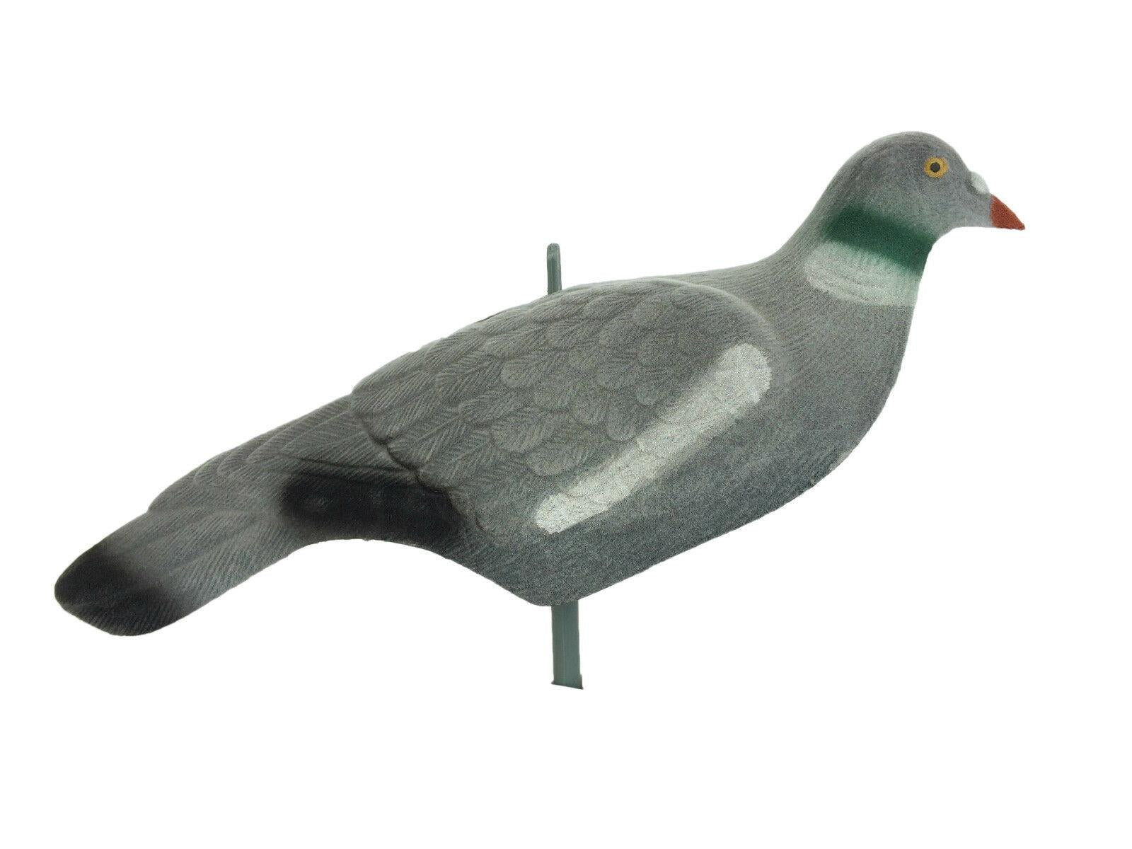 Premium flocked pigeon decoy shells by WINDY, realistic bird decoys for hunting or bird control.