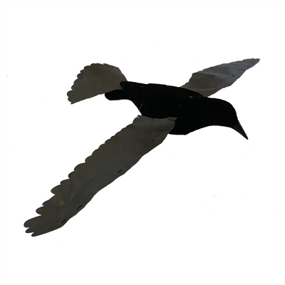 WINDY Proflap Crow Decoy for magnets and bouncers, realistic black crow decoy with detailed feathers for bird deterrence.