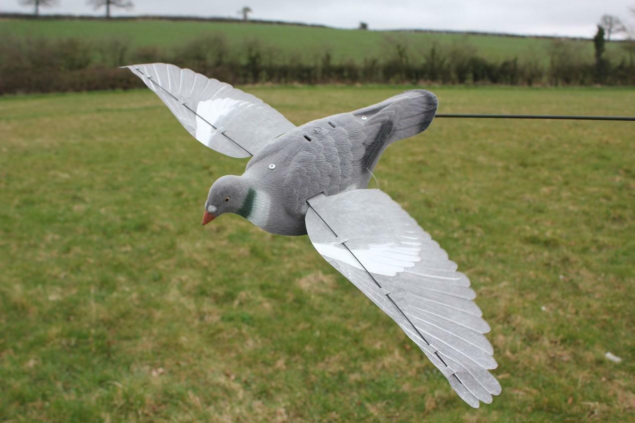 WINDY Proflap pigeon decoy designed for magnets and bouncers, realistic bird decoy for pest control and deterrence.