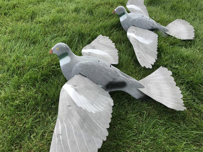 Windy Proflap Pigeon Decoy designed for magnets and bouncers, realistic bird decoy for pest control and bird deterrence.