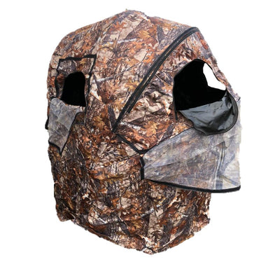 Two-man Windy pop-up hide tent set up outdoors, showcasing its compact, portable design for camping or hunting.