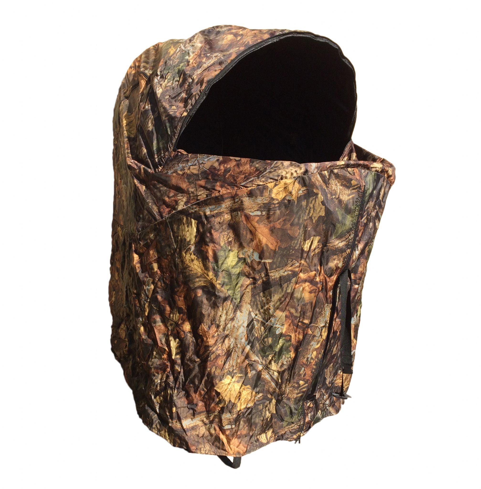 Two-man Windy pop-up hide tent set up outdoors, lightweight and portable for camping or wildlife observation.