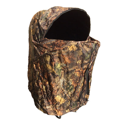 Two-man Windy pop-up hide tent set up outdoors, lightweight and portable for camping or wildlife observation.