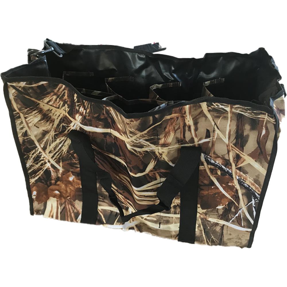 Windy Decoy Carry Bag with camo section holder, designed for easy transport and organization of hunting decoys.