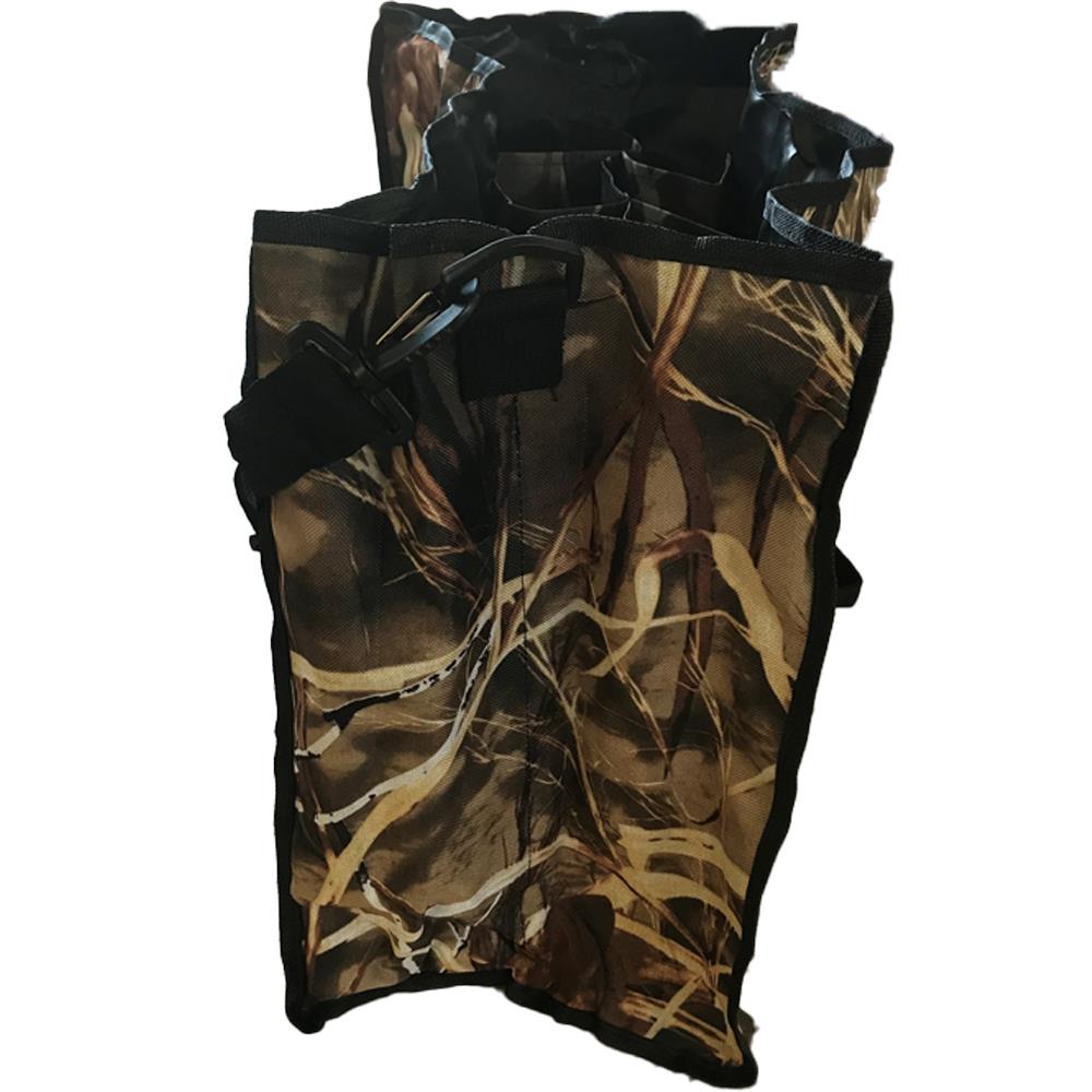 Windy decoy carry bag with camo section holder for easy storage and transport of hunting decoys.