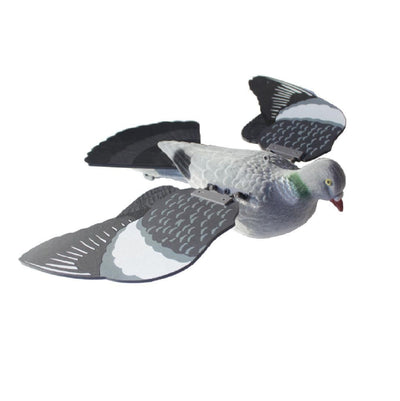 Floating pigeon with spring wings by WINDY, detailed bird sculpture with movable spring wings on a neutral background.