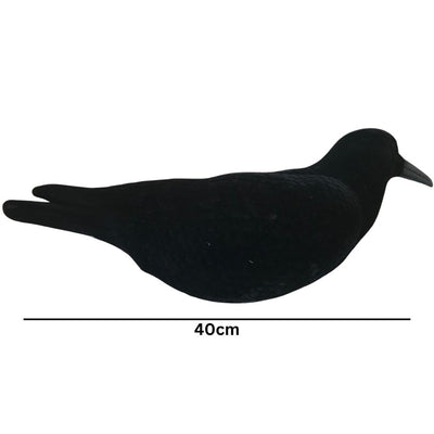 Windy Magnum Flocked Crow Full Body Decoys for hunting, featuring realistic flocked finish and detailed crow design.