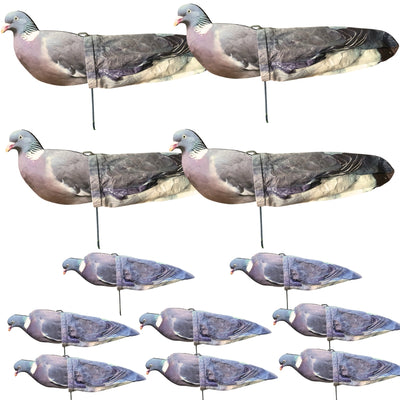 WINDY Pro Sock Pigeon Decoy Kit with realistic pigeon decoys and sock covers for effective bird deterrence.