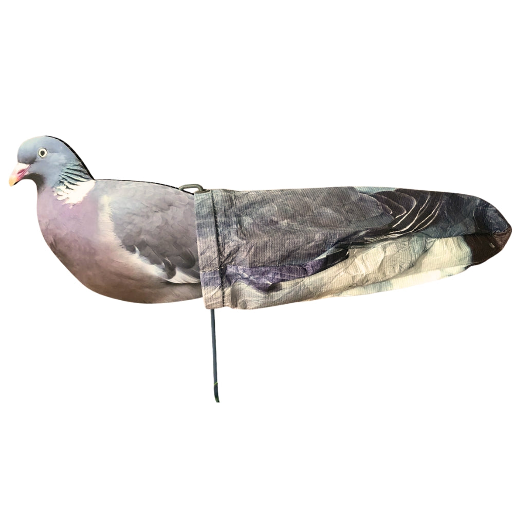 Windy Pro Sock Pigeon Decoy Kit with realistic pigeon decoys for bird control and hunting, featuring multiple sock decoys in natural colors.
