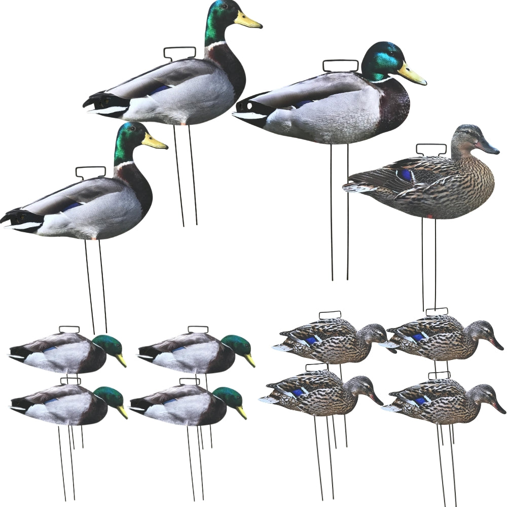 Silhouette Mallard Duck Decoy Kit by WINDY featuring realistic duck decoys for hunting or decoration.