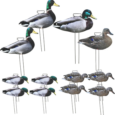 Silhouette Mallard Duck Decoy Kit by WINDY featuring realistic duck decoys for hunting or decoration.