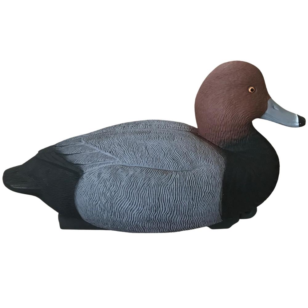 Floating WINDY Redhead Duck Decoy, realistic male or female duck decoy for hunting or decoration.