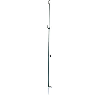 WINDY compact hide poles with carrying bag, adjustable fishing poles for outdoor use, shown with poles stored in bag.