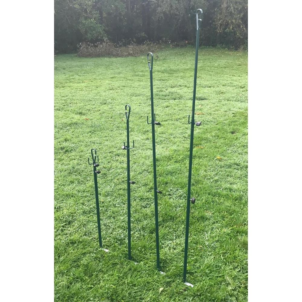 WINDY Compact Hide Poles with carrying bag, lightweight fishing tackle gear for portable hunting or fishing setups.