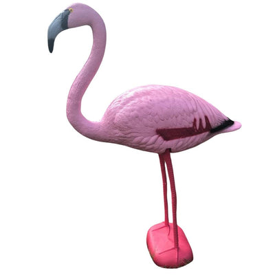 Colorful flamingo garden and pond ornament decorative statue by WINDY, featuring a vibrant flamingo decoy for outdoor decoration.