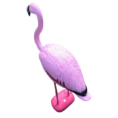 Colorful flamingo garden and pond ornament decorative statue by WINDY, featuring a vibrant flamingo decoy for outdoor decoration
