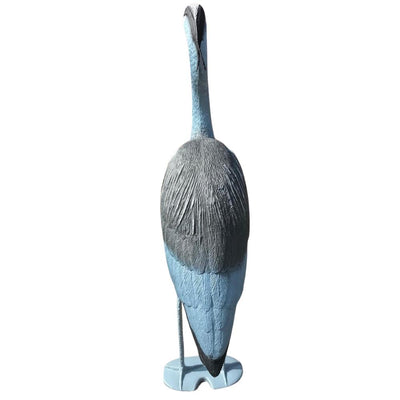 WINDY heron decoy garden ornament and predator deterrent, realistic bird decoy for outdoor pest control in gardens.