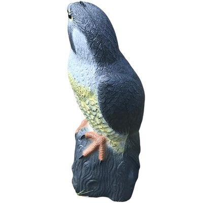 Windy Peregrine Falcon decoy deterrent bird and cat scarer, realistic bird decoy for pest control, designed to scare away unwanted wildlife