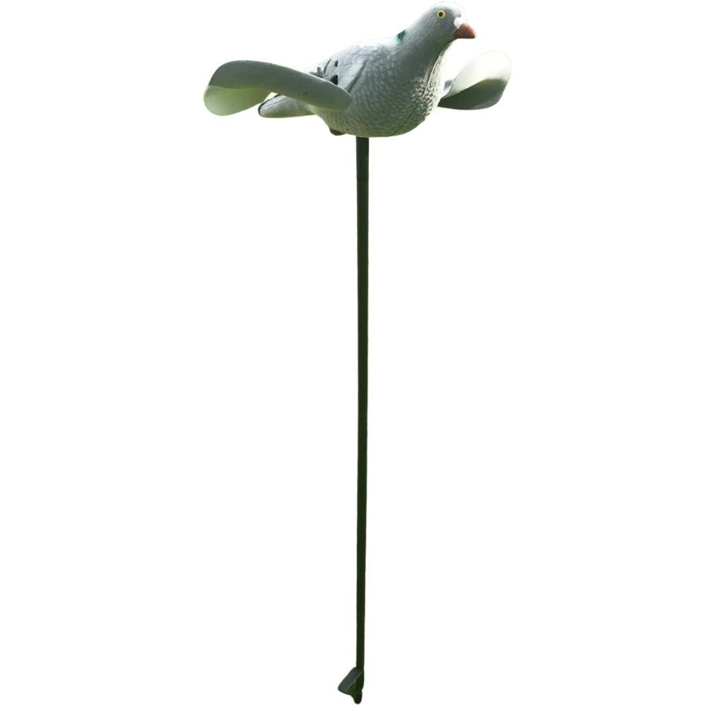 Windy motorized spinning wing pigeon decoy for hunting, remote-controlled bird decoy with realistic movement.
