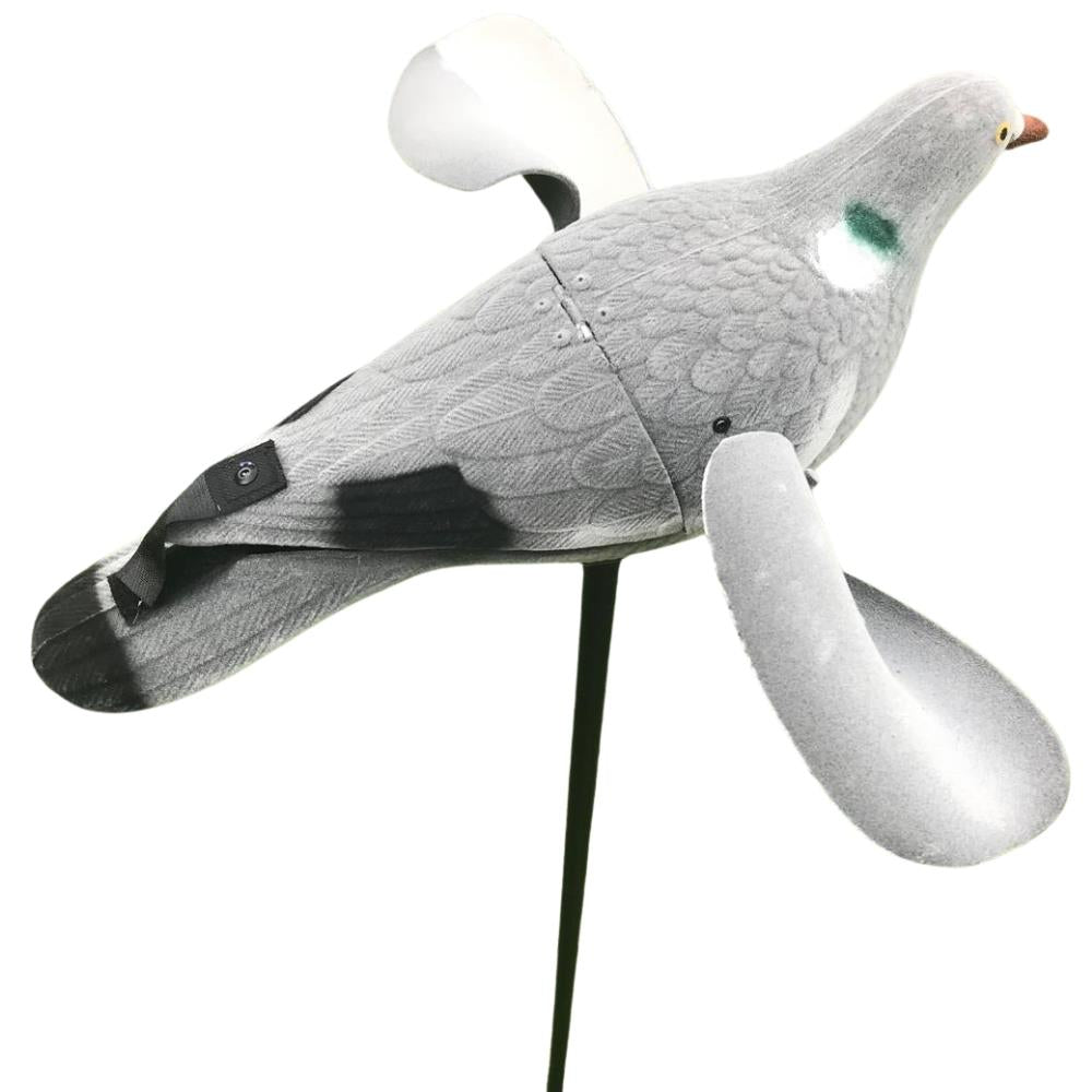 WINDY motorized spinning wing pigeon decoy for hunting, remote-controlled bird decoy with realistic motion and design.