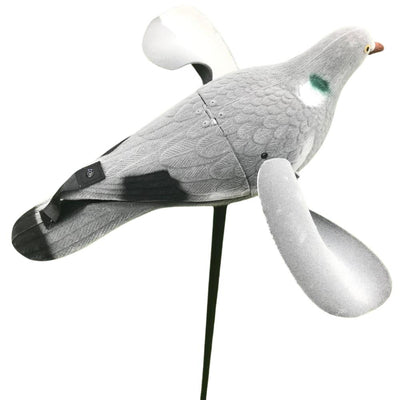 WINDY motorized spinning wing pigeon decoy for hunting, remote-controlled bird decoy with realistic motion and design.