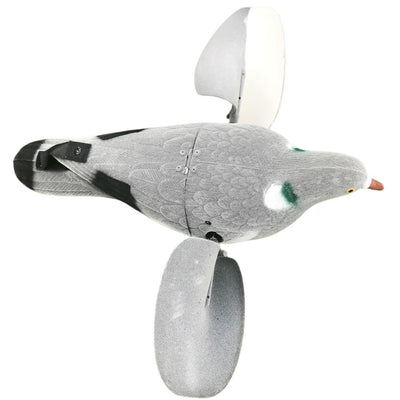 Windy motorized spinning wing pigeon decoy for hunting, remote-controlled bird decoy with realistic movement.