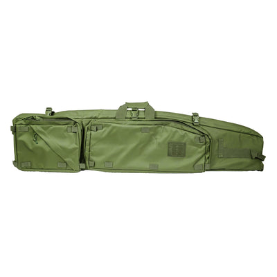 ELITE WULF Guardian 52-inch green tactical rifle drag bag with durable carry straps and storage compartments