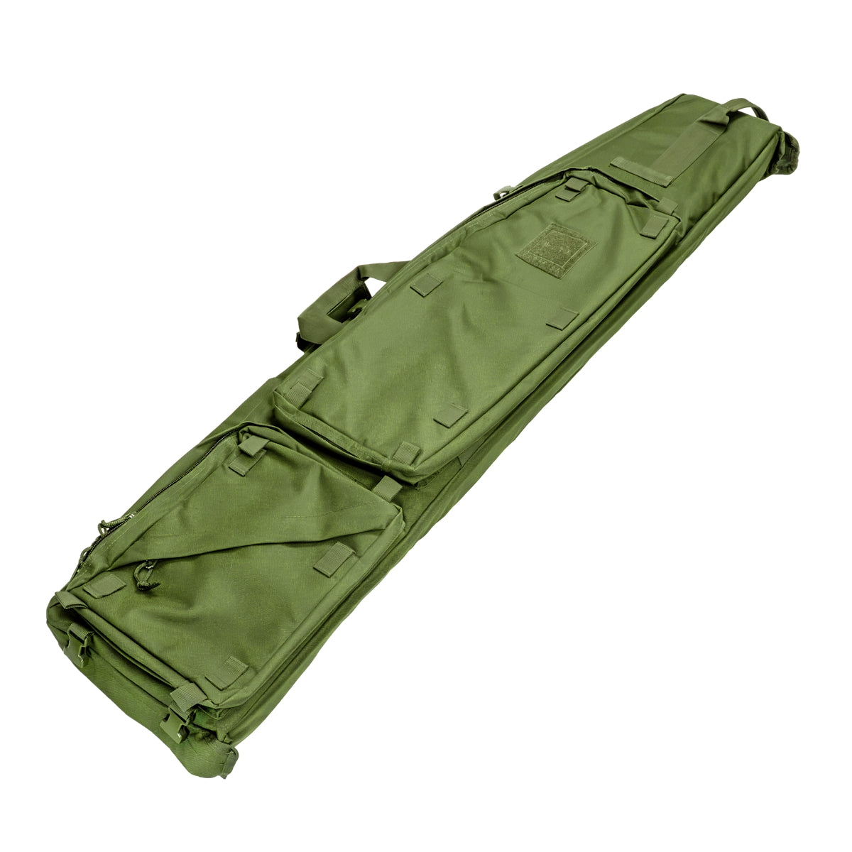 ELITE WULF Guardian Tactical Rifle Drag Bag in green, 52-inch full-length view